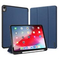 Étui à Rabat iPad Air 2020/2022 Tri-Fold Dux Ducis Domo - Bleu