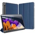 Étui Samsung Galaxy Tab S7/S8 Tri-Fold Dux Ducis Domo - Bleu