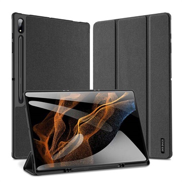 Étui à Rabat Samsung Galaxy Tab S8 Ultra Tri-Fold Dux Ducis Domo - Noir