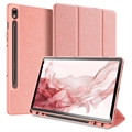 Étui à Rabat Samsung Galaxy Tab S9 Smart Tri-Fold Dux Ducis Domo - Rose