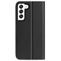 Etui Portefeuille Samsung Galaxy S22 5G en Cuir Dux Ducis Hivo - Noir