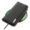 Etui Portefeuille Samsung Galaxy S22 5G en Cuir Dux Ducis Hivo - Noir