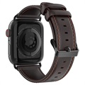 Bracelet Apple Watch Series 7/SE/6/5/4/3/2/1 en Cuir Dux Ducis - 41mm/40mm/38mm - Café