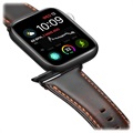 Bracelet Apple Watch Series 7/SE/6/5/4/3/2/1 en Cuir Dux Ducis - 41mm/40mm/38mm - Café