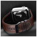 Bracelet Apple Watch Series 7/SE/6/5/4/3/2/1 en Cuir Dux Ducis - 41mm/40mm/38mm - Café