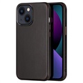 Coque iPhone 13 Revêtue de Cuir Dux Ducis Naples - Noire
