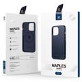 Coque iPhone 13 Revêtue de Cuir Dux Ducis Naples - Bleue
