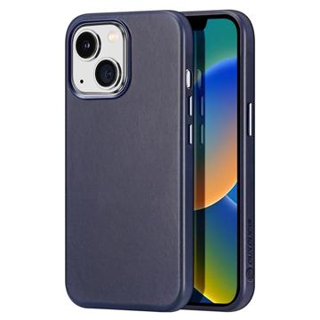 Coque iPhone 13 Revêtue de Cuir Dux Ducis Naples - Noire