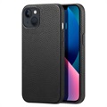 Coque iPhone 13 Revêtue de Cuir Dux Ducis Roma Premium - Noire