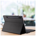 Étui Dux Ducis avec Clavier Bluetooth pour Samsung Galaxy Tab S7/S8 (Satisfaisant Bulk) - Noir