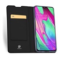 Étui à Rabat Samsung Galaxy A40 Dux Ducis Skin Pro - Noir