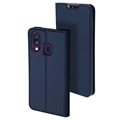 Étui à Rabat Samsung Galaxy A40 Dux Ducis Skin Pro - Bleu Foncé