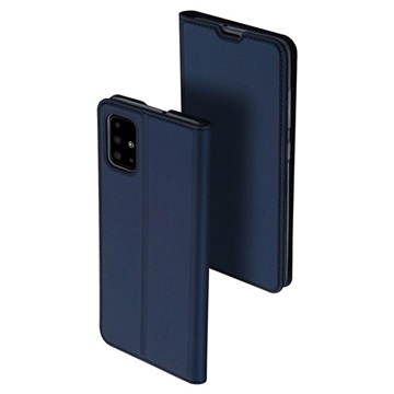 Étui à Rabat Samsung Galaxy A51 Dux Ducis Skin Pro - Bleu Foncé