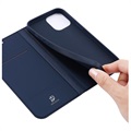 Étui à Rabat iPhone 12/12 Pro Dux Ducis Skin Pro - Bleu Foncé