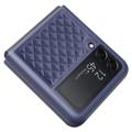 Coque Samsung Galaxy Z Flip4 5G Revêtue de Cuir Dux Ducis Venice - Bleu