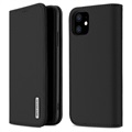 Étui Portefeuille iPhone 11 en Cuir Dux Ducis Wish - Noir