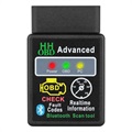 Outil de Diagnostic pour Voiture ELM327 V2.1 OBD2 Bluetooth - Noir