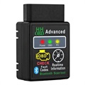 Outil de Diagnostic pour Voiture ELM327 V2.1 OBD2 Bluetooth - Noir