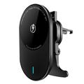 EP08 Magnetic Car Vehicle Air Outlet Fast Charging Mobile Phone Wireless Charger - Noir