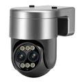 ESCAM G03 Caméra PTZ WiFi à double objectif avec zoom optique 8x