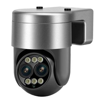 ESCAM G03 Caméra PTZ WiFi à double objectif avec zoom optique 8x