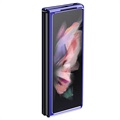 Coque Samsung Galaxy Z Fold3 5G avec Cadre Galvanisé - Bleue