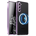 Coque Hybride Samsung Galaxy S23+ 5G Magnétique Galvanisé - Violete