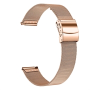 Élégant Bracelet Garmin Vivomove/Style/HR Sport en Maille en Acier Inoxydable - Rose Doré