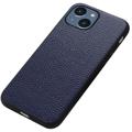 Coque iPhone 14 Max en Cuir Elegant - Bleue