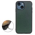 Coque iPhone 14 Max en Cuir Elegant - Verte