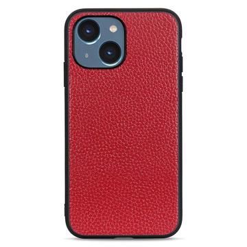 Coque iPhone 14 Max en Cuir Elegant - Rouge