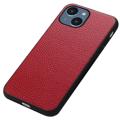 Coque iPhone 14 Max en Cuir Elegant - Rouge