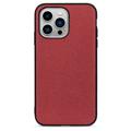 Coque iPhone 14 Pro Max en Cuir Elegant - Rouge