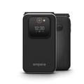 Emporia Joy-LTE Téléphone à clapet pour seniors - Noir