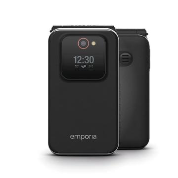 Emporia Joy-LTE Téléphone à clapet pour seniors - Noir