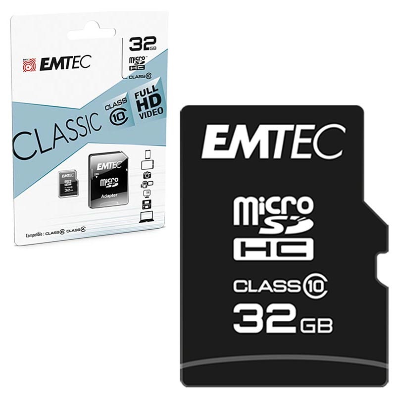 Emtec Classic Class 10 MicroSD Card ECMSDM32GHC10CG 32GB