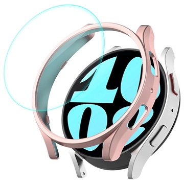 Coque Samsung Galaxy Watch6 avec Verre Trempé Enkay - 40mm - Rose Doré