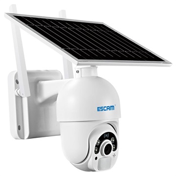 Caméra de Surveillance à Énergie Solaire Escam QF250 - 1080p, WiFi - Blanc