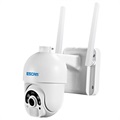 Caméra de Surveillance à Énergie Solaire Escam QF250 - 1080p, WiFi - Blanc