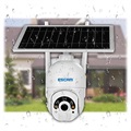 Caméra de Surveillance à Énergie Solaire Escam QF250 - 1080p, WiFi - Blanc