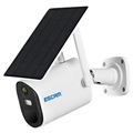 Caméra de Sécurité Escam QF290 Étanche et Alimentée par Énergie Solaire - Blanc