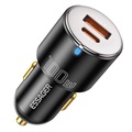 Chargeur de Voiture Rapide Essager F698 Dual-Port - Type-C, USB - 100W - Noir