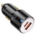 Chargeur de Voiture Rapide Essager F698 Dual-Port - Type-C, USB - 100W - Noir