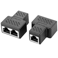 Adaptateur Répartiteur Ethernet RJ45 1x2 - Noir