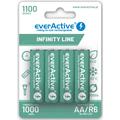 EverActive Infinity Line EVHRL6-1100 Piles AA rechargeables 1100mAh - 4 Pcs.