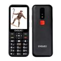 Evolveo EasyPhone LT 4G Téléphone senior avec localisation GPS SOS et support de charge - Noir