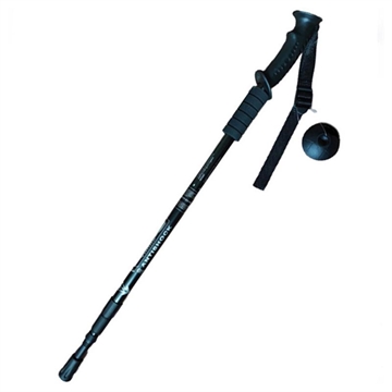 Bâton de randonnée extensible à 3 sections - 135cm (Emballage ouvert - Acceptable) - Noir