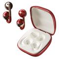 F22 Clip d'oreille OWS Casque sans fil avec réduction du bruit ENC et Bluetooth 6.0 - Rouge