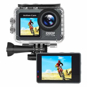F502AA-G Caméra d\'action grand angle 1080P HD WiFi avec boîtier étanche 30m