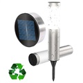 FDTwelve Water Resistant LED Solar Garden Lamp - 56.5cm - Silver